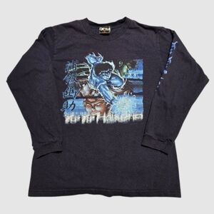 Vintage 2002 Yu Yu Hakusho ODM T-Shirt Boys Large Blue Anime Ghost Files READ